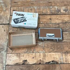 Vintage Focal Opera Folding Glass Binoculars 1960'S 2.5 x 25 m/m Brown